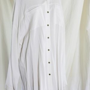 J. Jill XL White Rayon/Crepe tunic/blouse